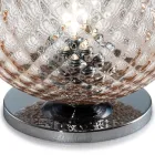 Lampe de table Elisia en verre soufflé à la main, petite, fabriquée en Italie  Viadurini