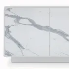 Buffet avec 3 portes et structure laquée et stratifiée Made in Italy - Ferrara Viadurini