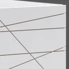 Buffet à 3 portes en aggloméré de bois peint - Ariete Viadurini