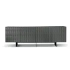 Buffet à 4 portes en MDF recouvert de PVC laqué, fabriqué en Italie - Dorotea Viadurini