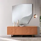 Buffet Rialto à quatre portes en MDF et mélaminé, disponible en deux finitions. Fabriqué en Italie. Viadurini