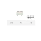 Buffet avec Structure en Mdf Blanc 2 Pieds en Fer Made in Italy - Corail Viadurini