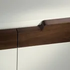 Buffet avec Structure en Mdf Blanc 2 Pieds en Fer Made in Italy - Corail Viadurini