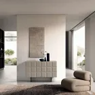 Buffet intérieur à 2 portes à damier, fabriqué en Italie - Elisabetta Viadurini