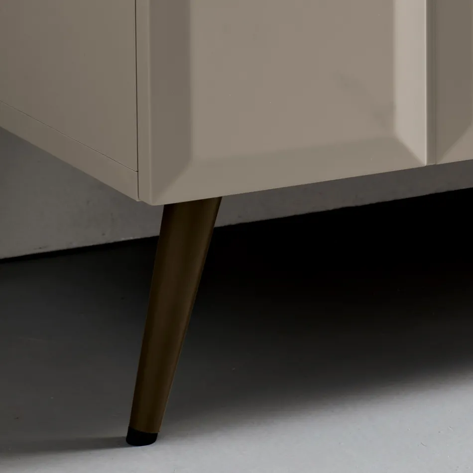 Buffet intérieur à 2 portes à damier, fabriqué en Italie - Elisabetta Viadurini