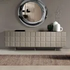 Buffet d'intérieur à 4 portes à carreaux, fabriqué en Italie - Elisabetta Viadurini