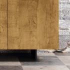 Buffet de salon avec 3 portes en finition chêne noué Country Made in Italy - Arne Viadurini