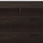 Buffet en bois avec structure en verre Made in Italy - Azuki Viadurini