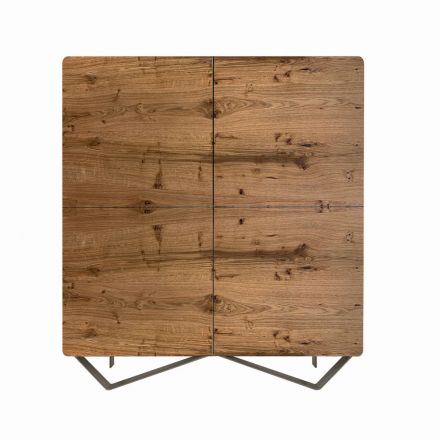 Buffet de salon en Mdf avec support à 2 pieds Made in Italy - Rosalba Viadurini