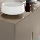 Buffet de salon à 3 portes en MDF laqué, fabriqué en Italie - Elena Viadurini