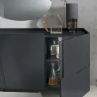 Buffet de salon à 3 portes en MDF laqué, fabriqué en Italie - Elena Viadurini