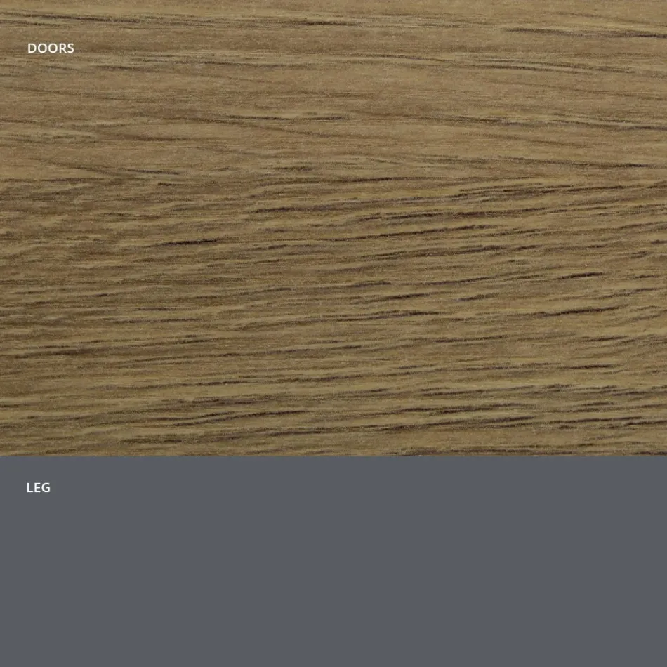 Buffet de salon en bois mat et stratifié HPL Made in Italy - Fiorenza Viadurini