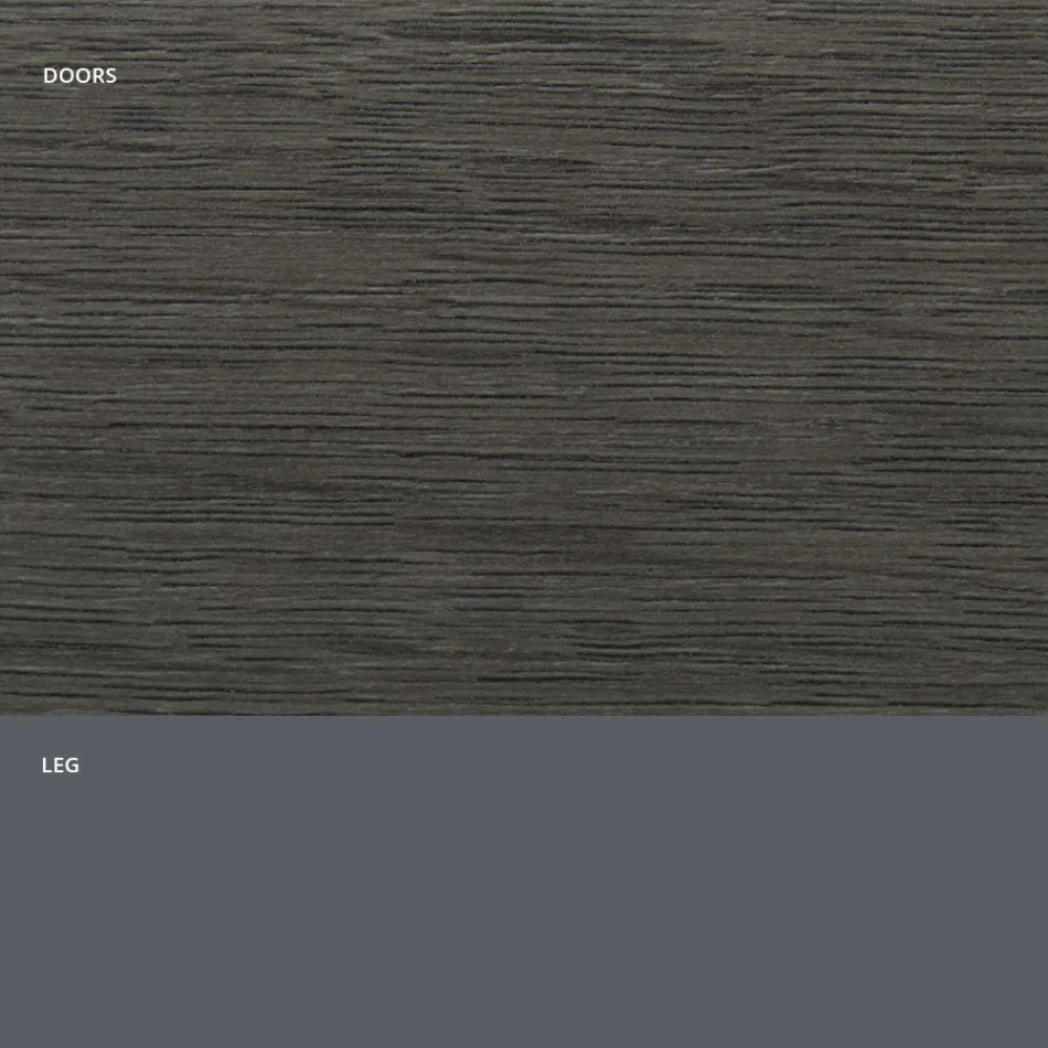 Buffet de salon en bois mat et stratifié HPL Made in Italy - Fiorenza Viadurini