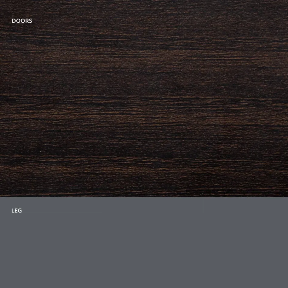 Buffet de salon en bois mat et stratifié HPL Made in Italy - Fiorenza Viadurini