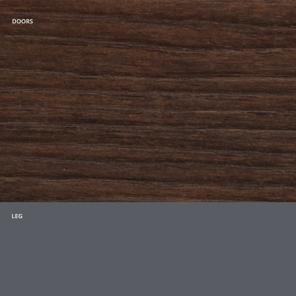 Buffet de salon en bois mat et stratifié HPL Made in Italy - Fiorenza Viadurini