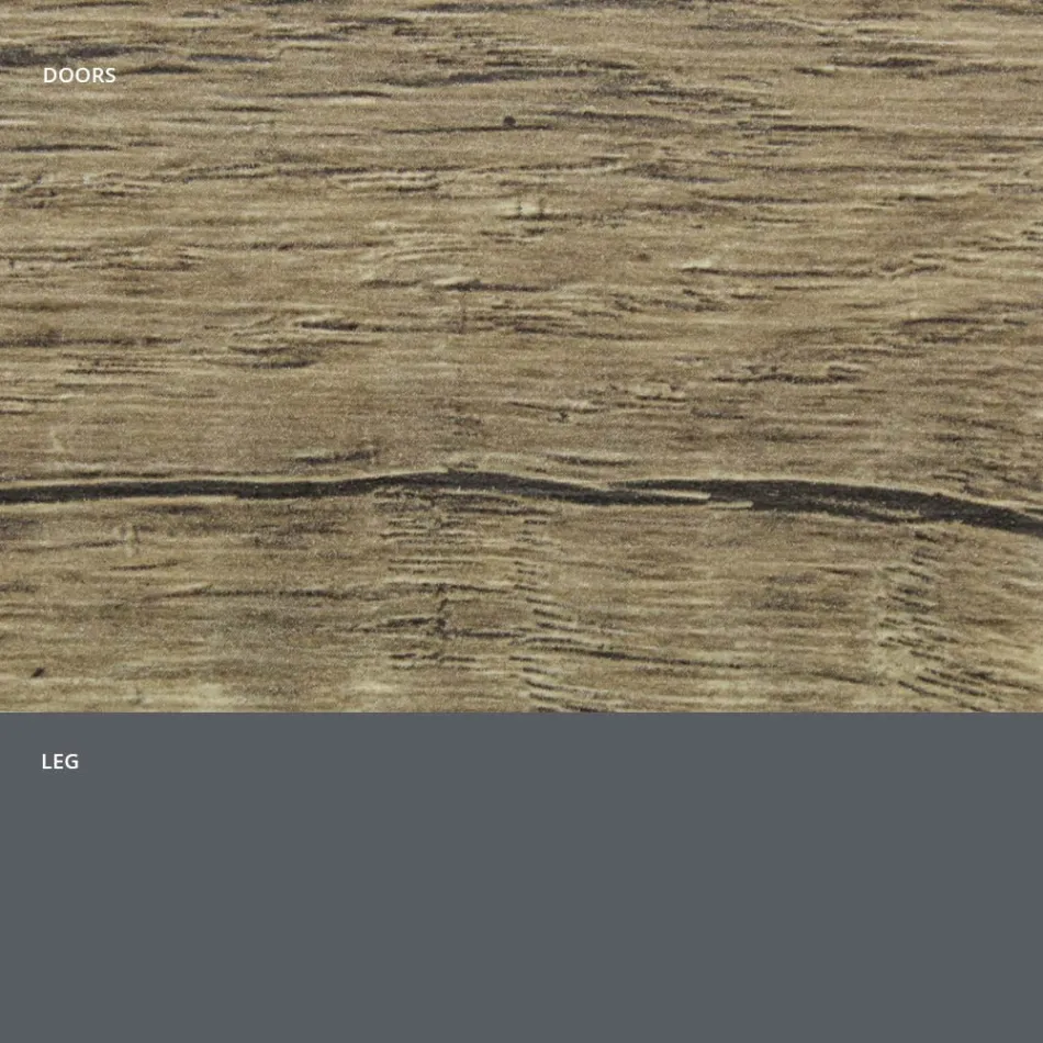 Buffet de salon en bois mat et stratifié HPL Made in Italy - Fiorenza Viadurini