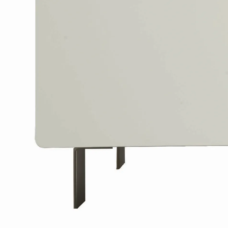 Buffet de salon en Mdf et support à 4 pieds Made in Italy - Teresina Viadurini