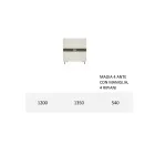 Buffet de salon en Mdf et support à 4 pieds Made in Italy - Teresina Viadurini