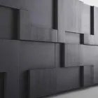 conception Buffet chaleur en bois de mélèze brossé traité Azalea Viadurini