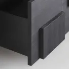 conception Buffet chaleur en bois de mélèze brossé traité Azalea Viadurini