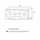 conception Buffet chaleur en bois de mélèze brossé traité Azalea Viadurini