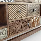 Buffet Ethnique en Manguier Recyclé et Acacia Homemotion - Auriel Viadurini