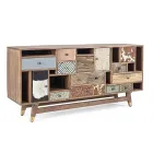 Buffet Ethnique en Manguier Recyclé et Acacia Homemotion - Auriel Viadurini