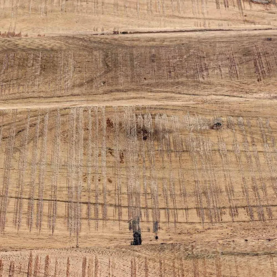 Buffet en Bois d'Acacia et Acier 2 Portes et 3 Tiroirs Homemotion - Aimune Viadurini