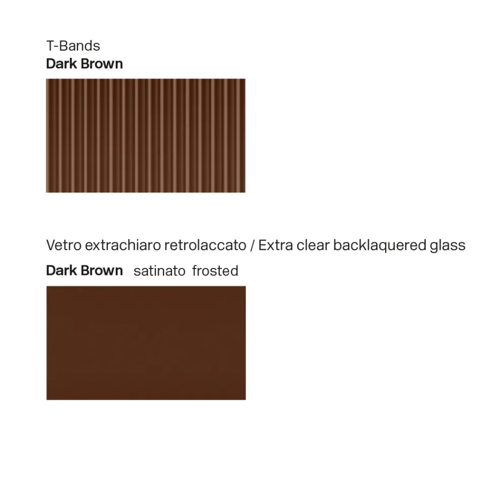 Buffet en verre laqué avec cadre en bois massif, fabriqué en Italie - Lutea Viadurini