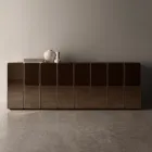 Buffet moderne en bois miroir au design élégant, fabriqué en Italie - Ester Viadurini