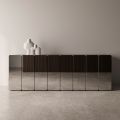 Buffet moderne en bois miroir au design élégant, fabriqué en Italie - Ester