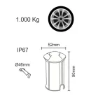 Spot LED Encastré Extérieur Marker en Acier Inoxydable 4 Pièces - Rhombus Viadurini