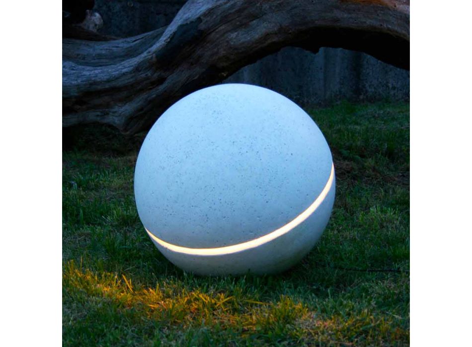 Marbre d'éclairage LED en forme de sphère Sphera avec 1 fente Viadurini