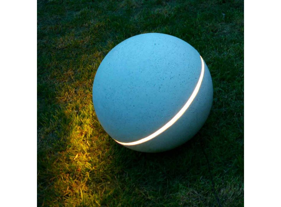 Marbre d'éclairage LED en forme de sphère Sphera avec 1 fente Viadurini