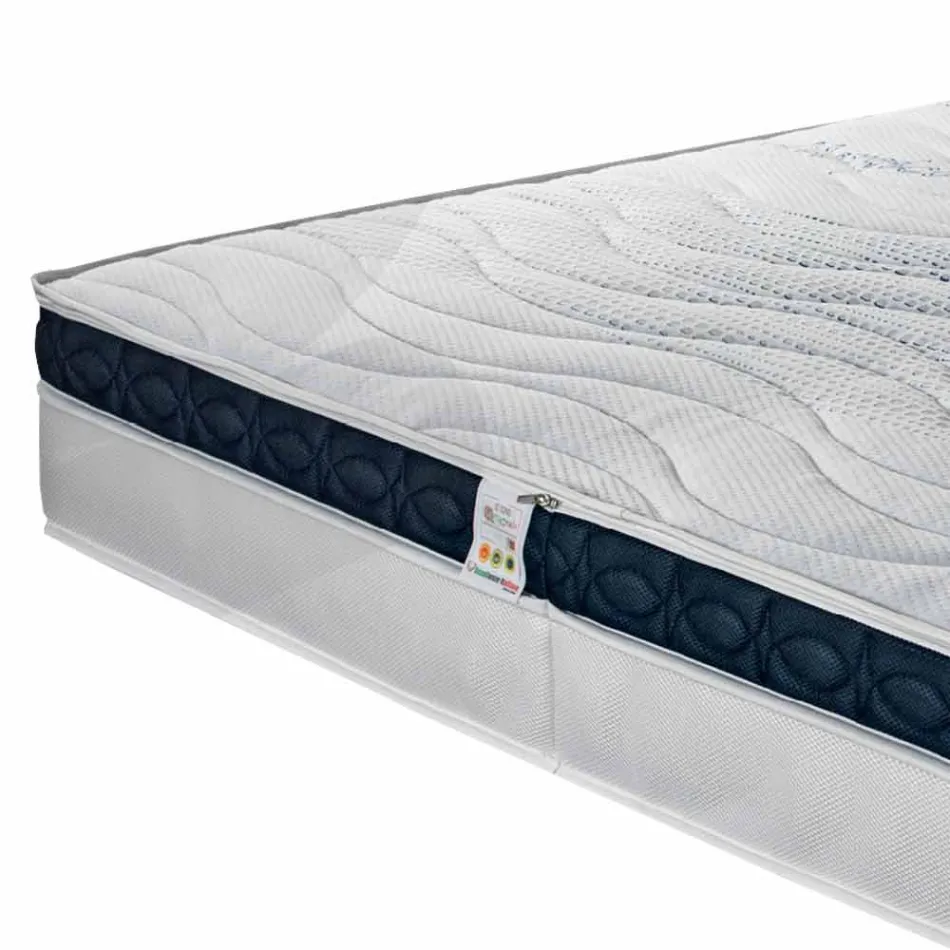 Matelas double 22cm de hauteur en Memory Aloe Feel Made in Italy - Duran Viadurini
