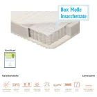 Matelas à ressorts carrés et demi-ensachés anti-acariens Bio Springs - Biosprings Viadurini