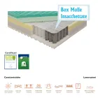 Matelas carrés et demi à ressorts ensachés et Bio Up Memory - Biomemory Viadurini