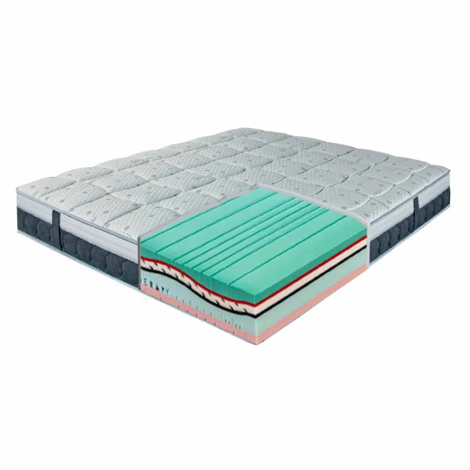 Matelas simple en Memory Aloe Feel et Carbon Resistex Made in Italy - Villa Viadurini