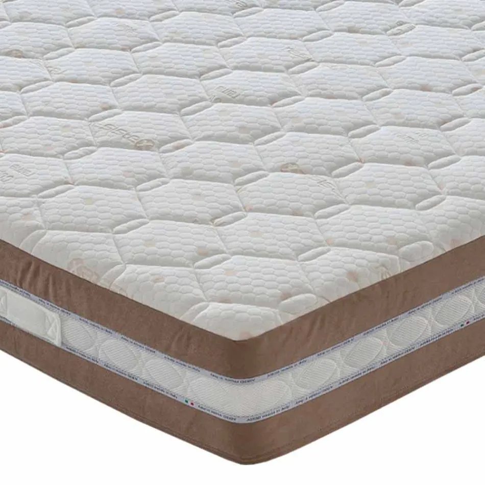 Matelas Single Memory Xform de 25 cm de hauteur Fabriqué en Italie - Charbon Viadurini