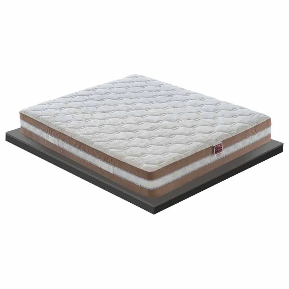 Matelas Single Memory Xform de 25 cm de hauteur Fabriqué en Italie - Charbon Viadurini