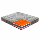 Un matelas et demi en mémoire Vitaminic H 25cm Made in Italy - Orange Viadurini