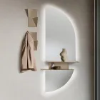 Étagère murale Rual avec deux étagères métalliques en trois couleurs Viadurini