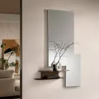 Étagère murale à deux tablettes métalliques en trois couleurs - Rual Viadurini