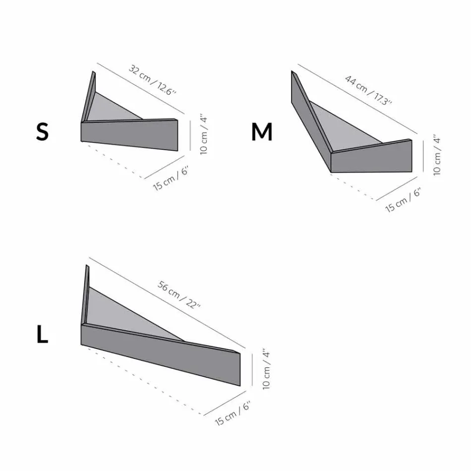 Étagère murale design en contreplaqué et métal avec porte-manteau - Berema Viadurini