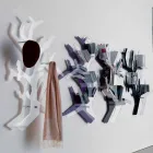 Étagère murale en plexiglas avec patères Made in Italy - Néon Viadurini