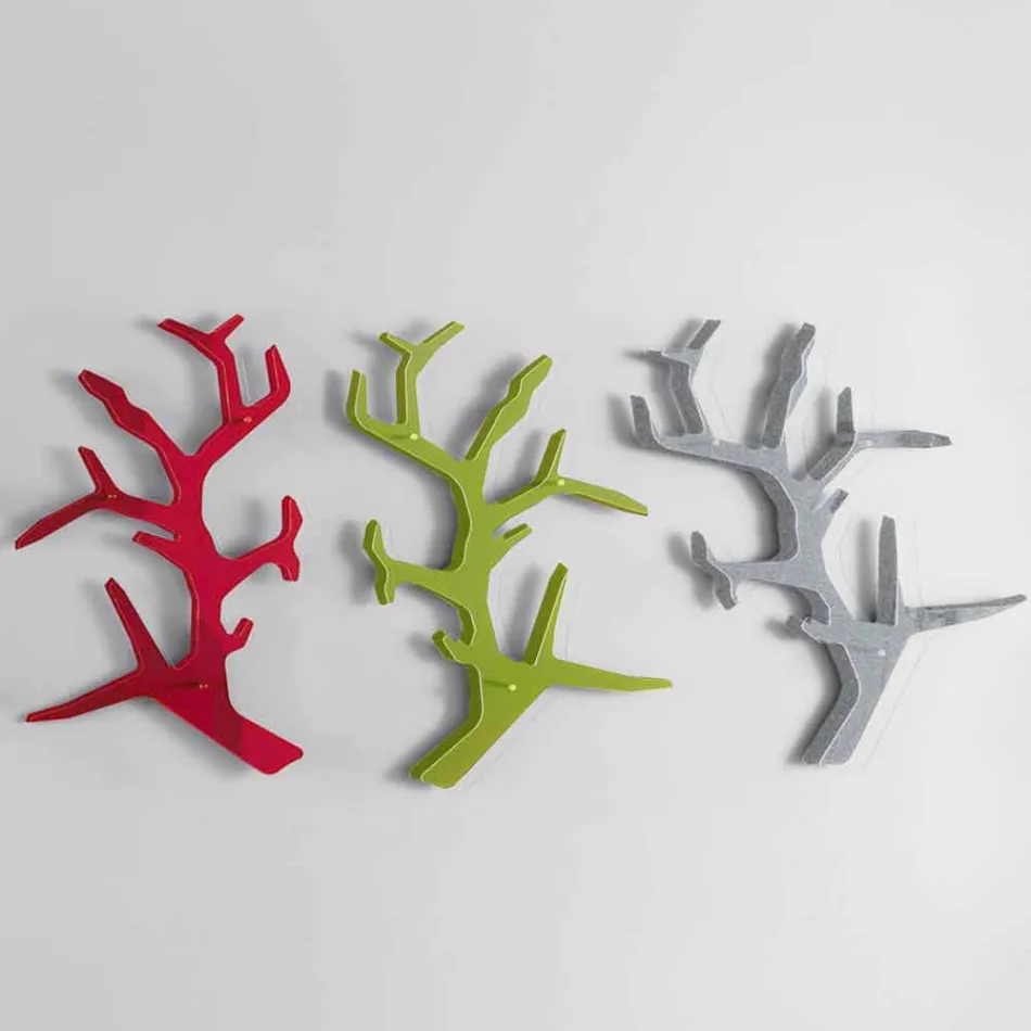 Étagère murale en plexiglas avec patères Made in Italy - Néon Viadurini