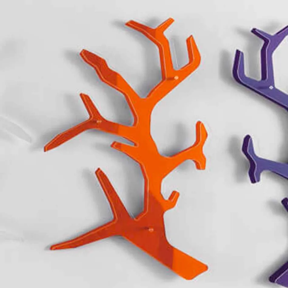 Étagère murale en plexiglas avec patères Made in Italy - Néon Viadurini