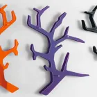 Étagère murale en plexiglas avec patères Made in Italy - Néon Viadurini