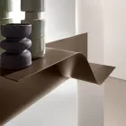 Étagère murale ondulée en métal Nimea, disponible en trois finitions de couleur Viadurini