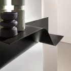 Étagère murale ondulée en métal Nimea, disponible en trois finitions de couleur Viadurini